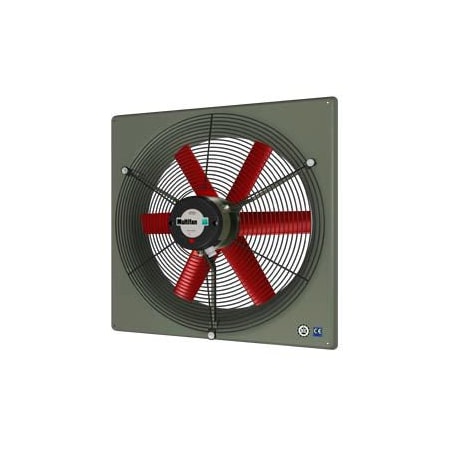 Vostermans Ventilation. Multifan Panel Agricultural Fan 18in Diameter Three Phase 240/460v With Grill V4D45K9M71100